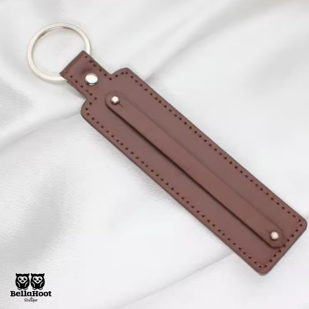 Slide Keychain - Brown Slide Keychain - Brown